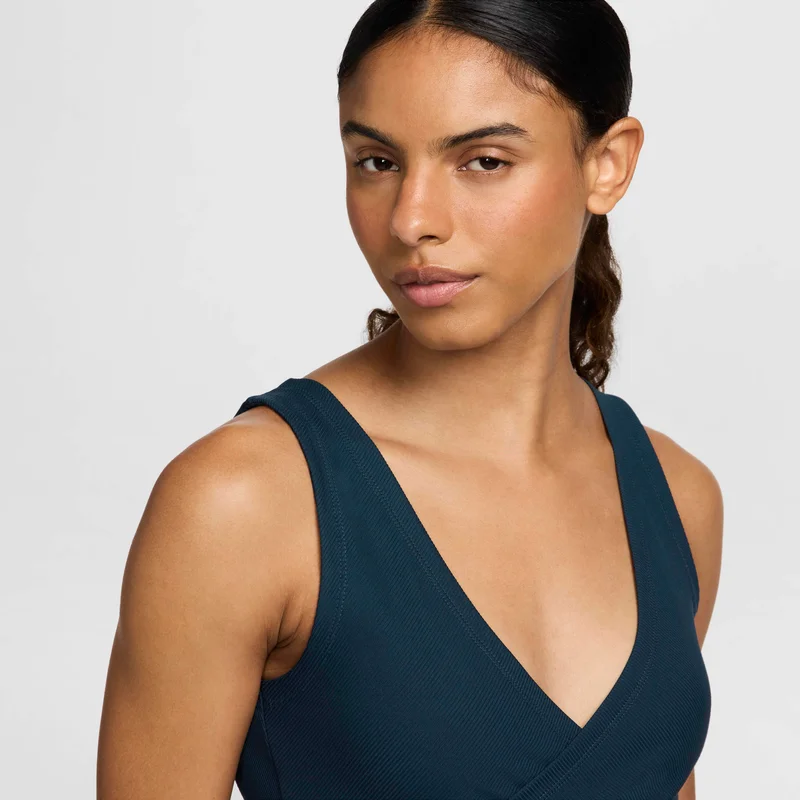 Nike Blue Nike One Fitted Rib for Women | Best Price UAE