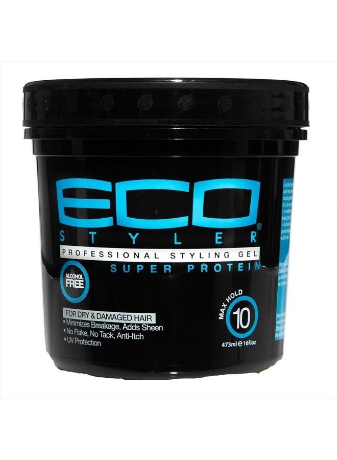 Eco Style بروتين سوبر ستايلينغ، أسود، 16 أونصة - Image 1