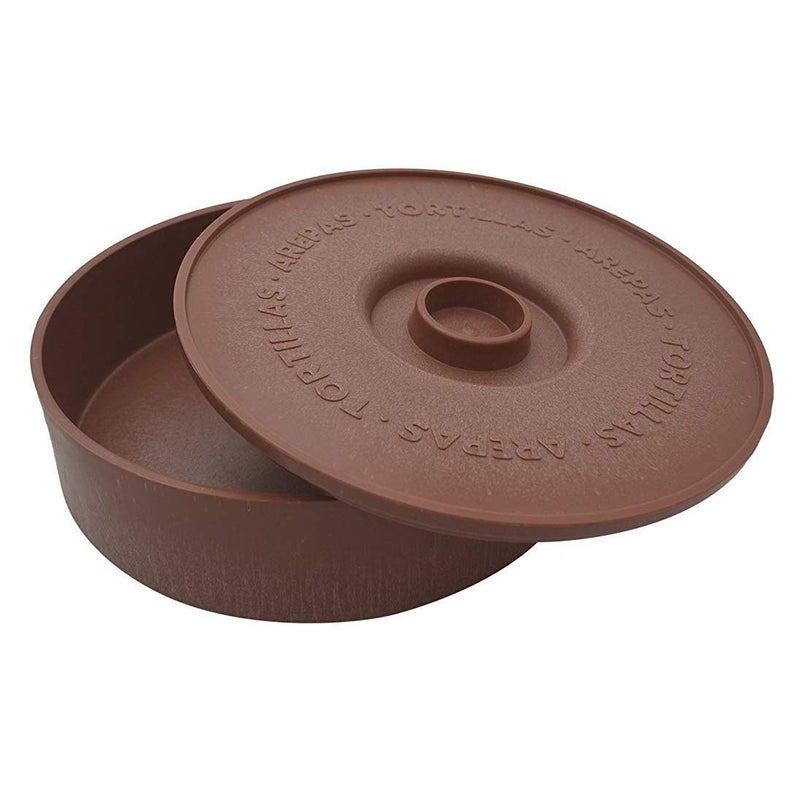 Imusa IMUSA USA MEXI1000TORTW Traditional Microwave Safe 85 Terracota Tortilla Warmer Light Brown Brick Color 