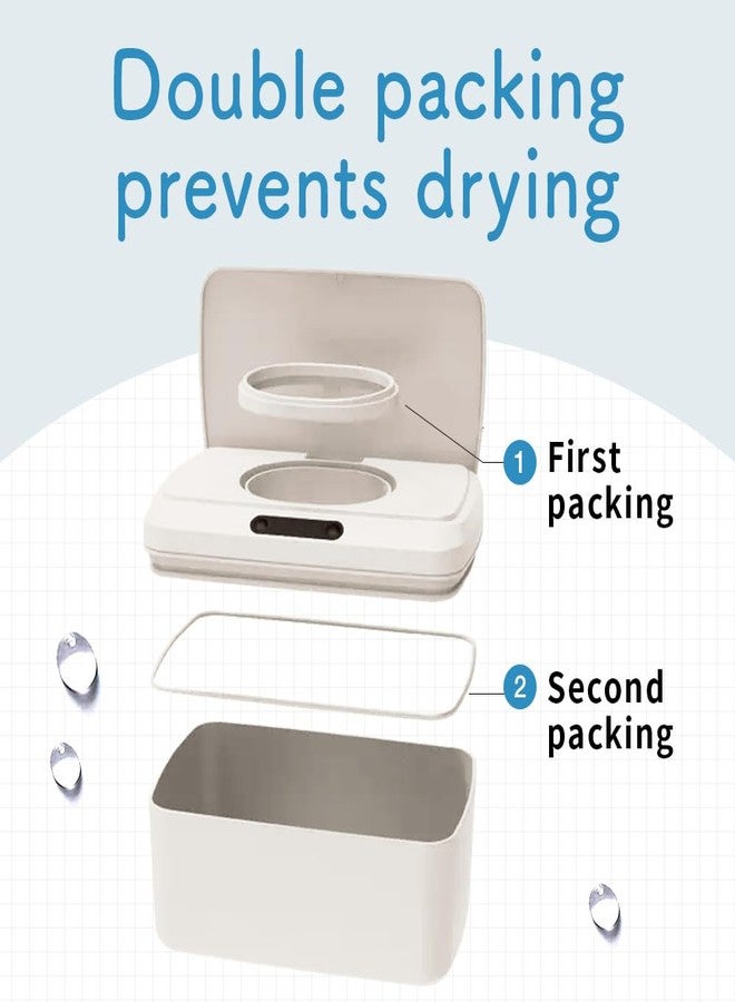 ROUNDS Automatic Opening and Closing Baby Wipes Dispenser Wet Dispenser Diaper Wipes Dispenser Wet Wipe Holder - Image 5