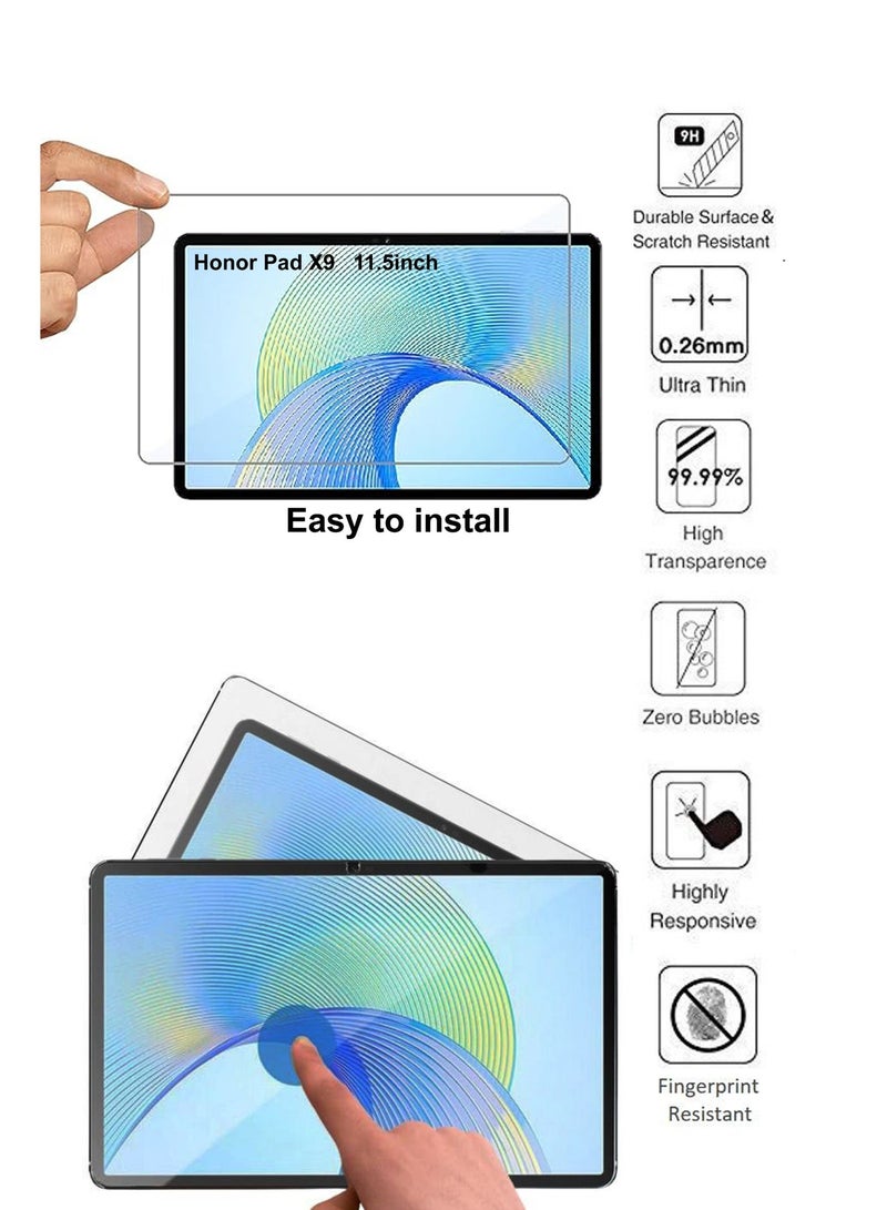BYTER Tempered Glass Screen Protector for Honor Pad X9 11.5 Clear - Image 4