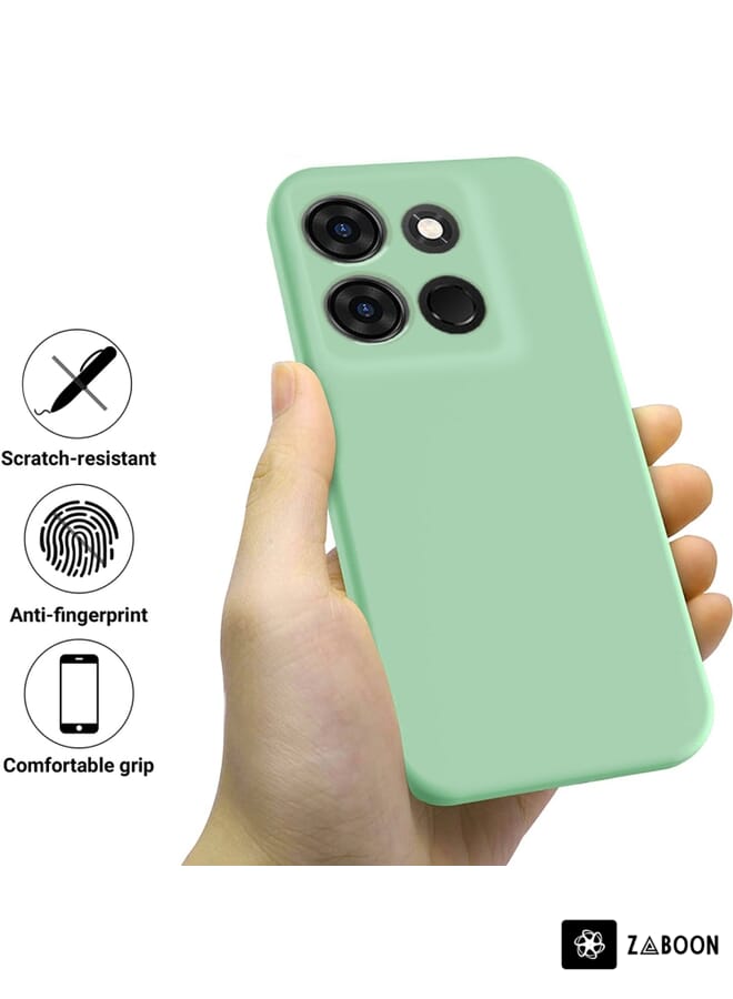 Zaboon Protective Case For Infinix Smart 7 African Pure Color Liquid Silicone Shockproof - Image 2