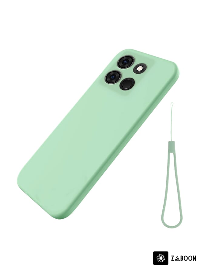 Zaboon Protective Case For Infinix Smart 7 African Pure Color Liquid Silicone Shockproof - Image 1