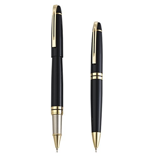 LEGEND Ambient Pen Set, 2 Black Pens, 0.7mm Jotter & 777 German Roller Refill, Twist Action & Cap-Off, Premium Gift Set for Professionals & Business - Image 4