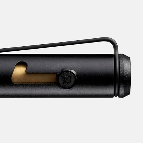 The Ridge Ridge Bolt Action Pen - CNC Machined Everyday Carry Pen, Knurled Grip, Pressurized Refill, Manganese Spring Steel Clip, Compact Pocket EDC Pen with Schmidt EasyFlow 9000 (Royal Black) - Image 3