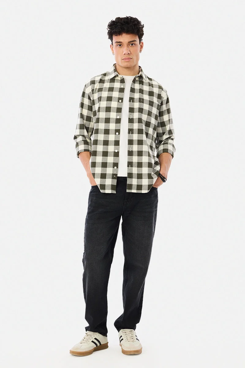 SNITCH Regular Fit Checks Shirt