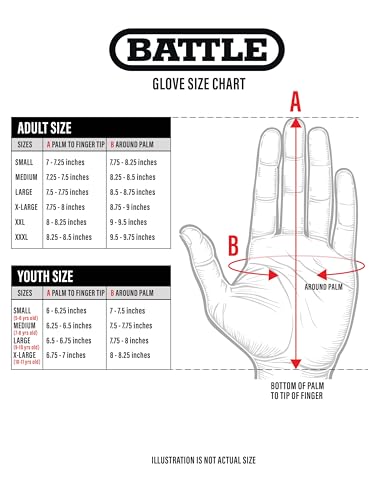 Battle Sports Double Threat Wide Receiver Football Gloves - Adult and Youth Football Gloves - Ultra Stick Gloves - Youth Large, Green - Image 2