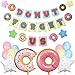 Pirese Donut Forget Us Party Decorations Goodbye Banner Kit with Balloons for Coworker Retirement Going Away Office Farewell and Leaving Party Supplies - Image 3