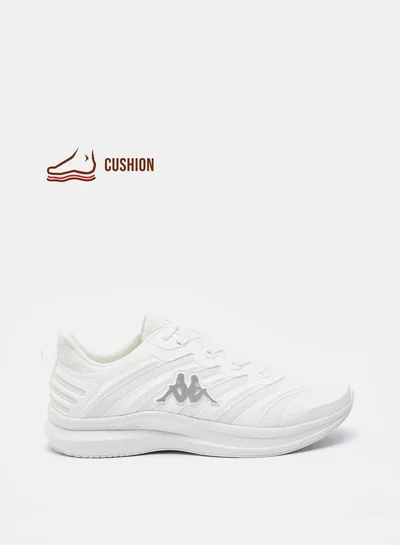 كابا Men's Textured Sneakers Shoes with Lace-Up Closure أبيض