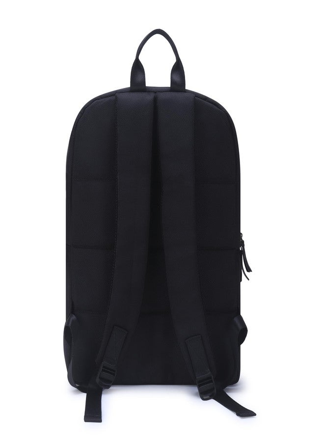 Walrus Veteran III Series Black Vegan Leather Backpack with Top Handle Professional and Casual Use and Suitable for 15-Inch Laptop, Unisex - Image 3