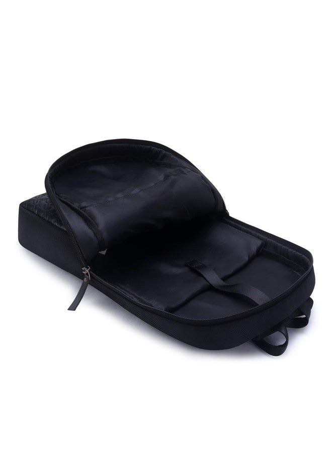 Walrus Veteran III Series Black Vegan Leather Backpack with Top Handle Professional and Casual Use and Suitable for 15-Inch Laptop, Unisex - Image 5