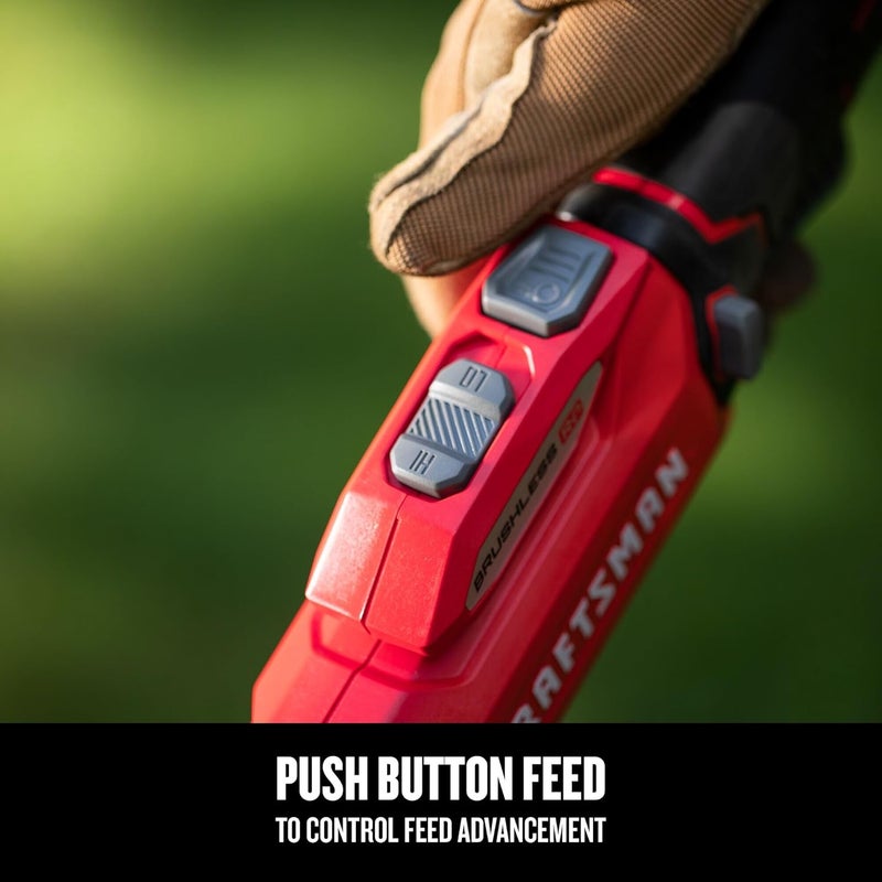 CRAFTSMAN CRAFTSMAN V20 RP Cordless String Trimmer Brushless 50Ah Battery  Charger Included CMCST930P1  - Image 5