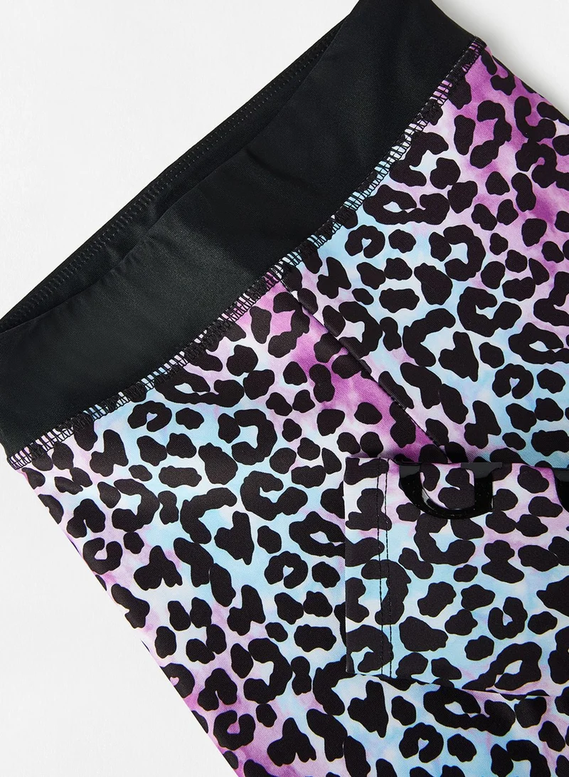 GUESS Kids Animal Print Leggings