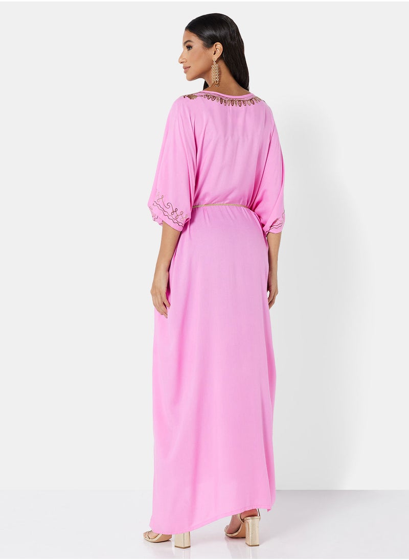 ARABIAN CLOSET EMBROIDERED KAFTAN  - Image 2