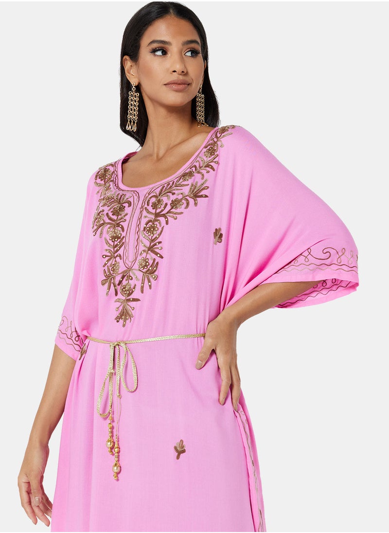 ARABIAN CLOSET EMBROIDERED KAFTAN  - Image 4