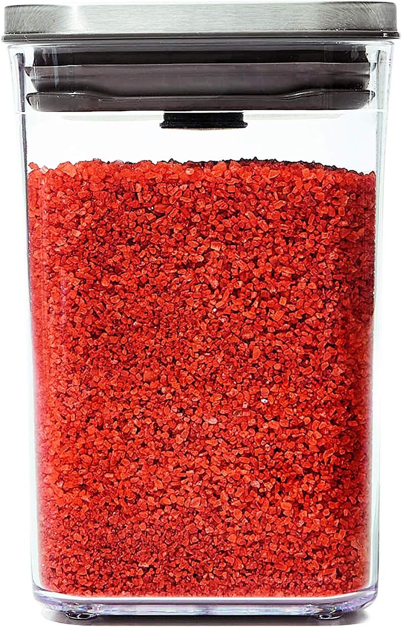 OXO 1 Liter Steel Small Square Pop Container - Image 1