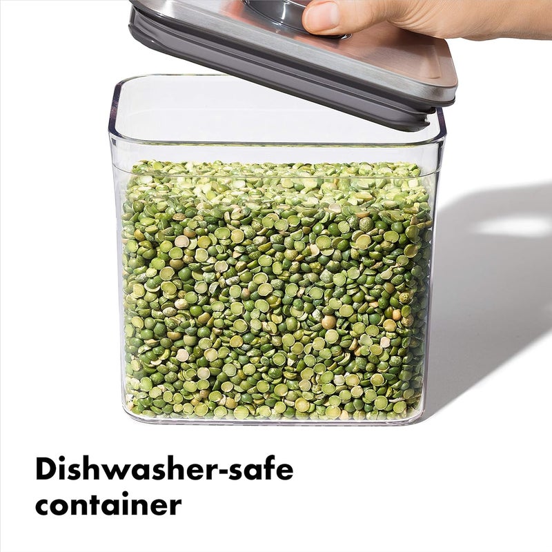 OXO 1 Liter Steel Small Square Pop Container - Image 5