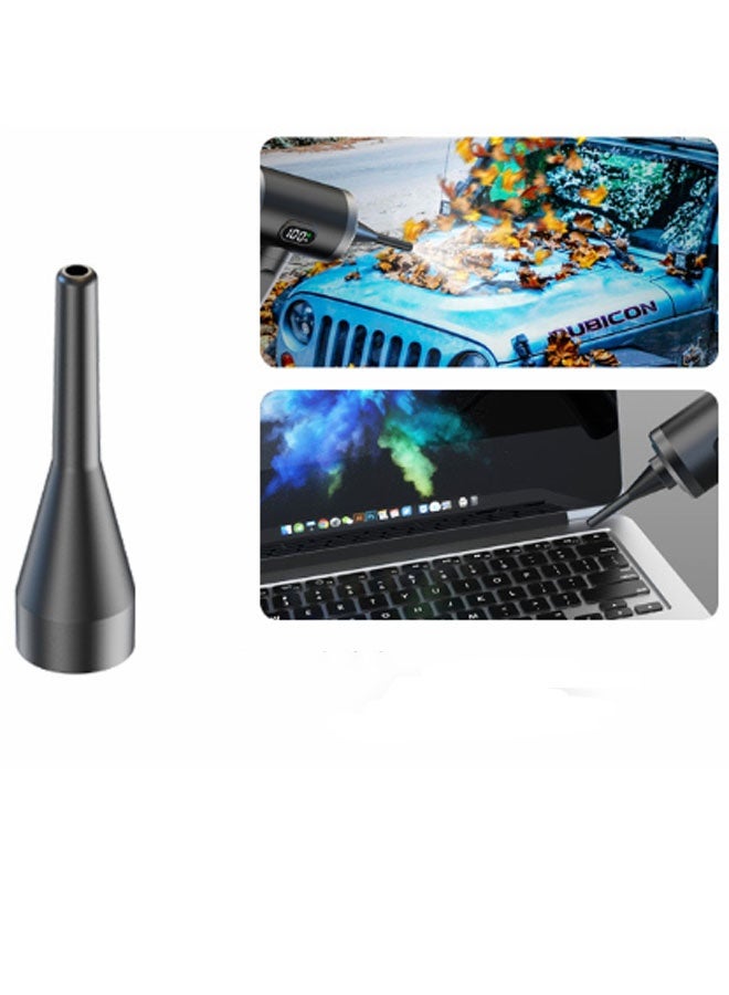 Neutral Compressed Air Duster with Digital Display, 52,000 RPM, LED Light, Rechargeable Cordless Portable Blower Suitable for Cleaning Computers, Laptops, Keyboards, Cameras and Electronics Cleaning Kit (Black) - Image 4