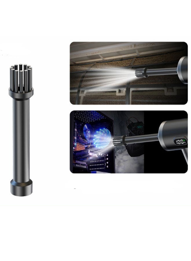 Neutral Compressed Air Duster with Digital Display, 52,000 RPM, LED Light, Rechargeable Cordless Portable Blower Suitable for Cleaning Computers, Laptops, Keyboards, Cameras and Electronics Cleaning Kit (Black) - Image 5