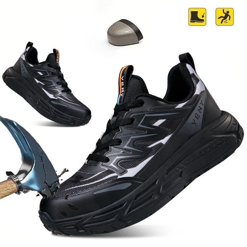 Labor Protection Shoes For Men, Steel Toe Anti-Smash Lightweight Toe-Toe Breathable Safety Work Shoes, Non-Slip Steel Toe Shoes - Image 2