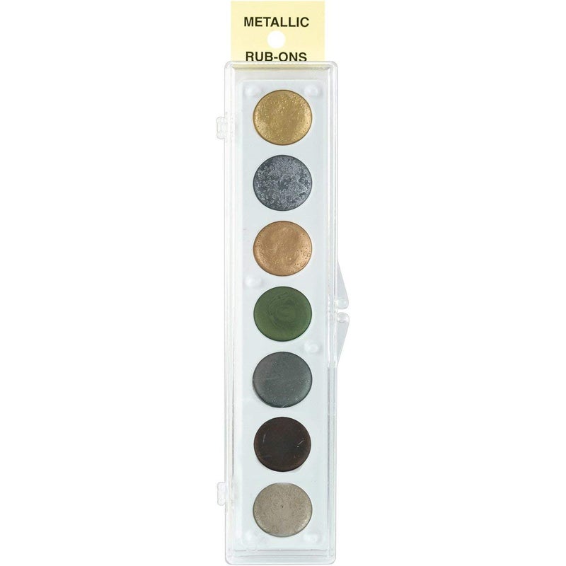 CrafT Products Metallic RubOn Paint Set 7 Colors Kit 2