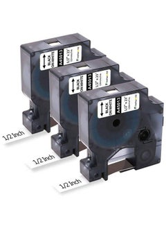 3Pack Label Maker Tape Compatible Dymo D1 Label Tape 45013 S0720530 Replace For Dymo D1 A45013 Refills Black On White 1 2 Inch X 23Ft For Dymo Labelmanager 160 420P 210D 280 360D Pnp Label Maker