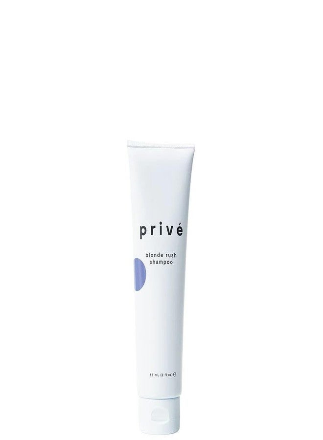 Prive Blonde Rush Shampoo - Purple for Hair No Yellow, Brass Off, Damage Repair, Natural Highlighted Bleached Blondes Smoothing Toning Blue Brassy
