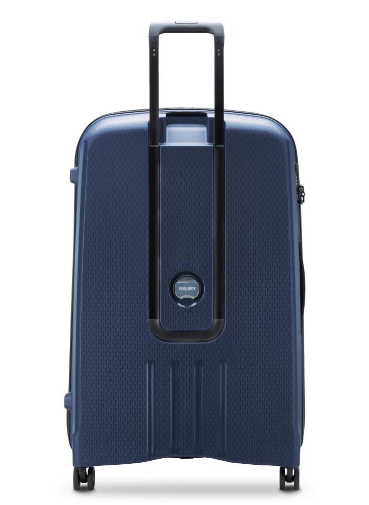 ديلسي _باريس Belmont Plus Non Expandable 83cm Check-In Luggage 4 Double Wheel Trolley Blue  - Image 2