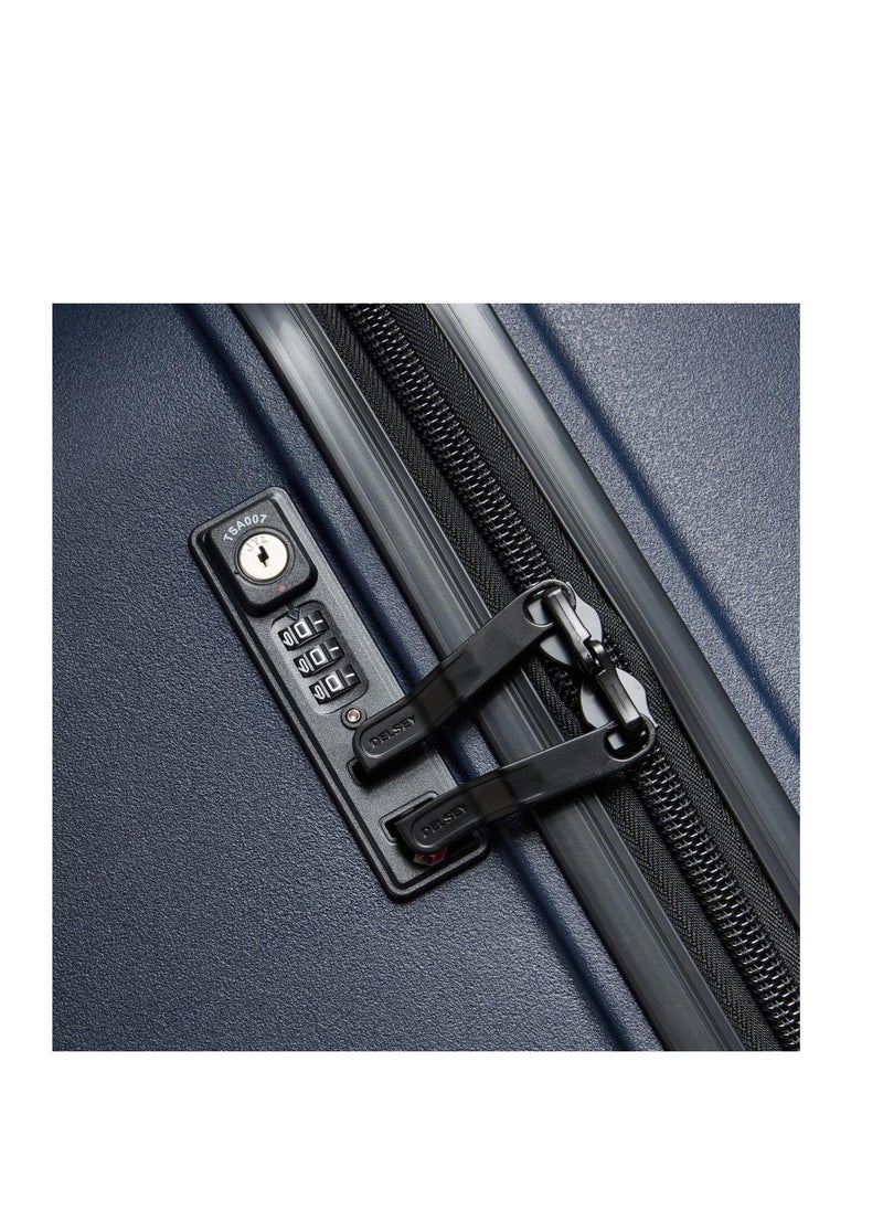 Belmont Plus Non Expandable 83cm Check-In Luggage 4 Double Wheel Trolley Blue
