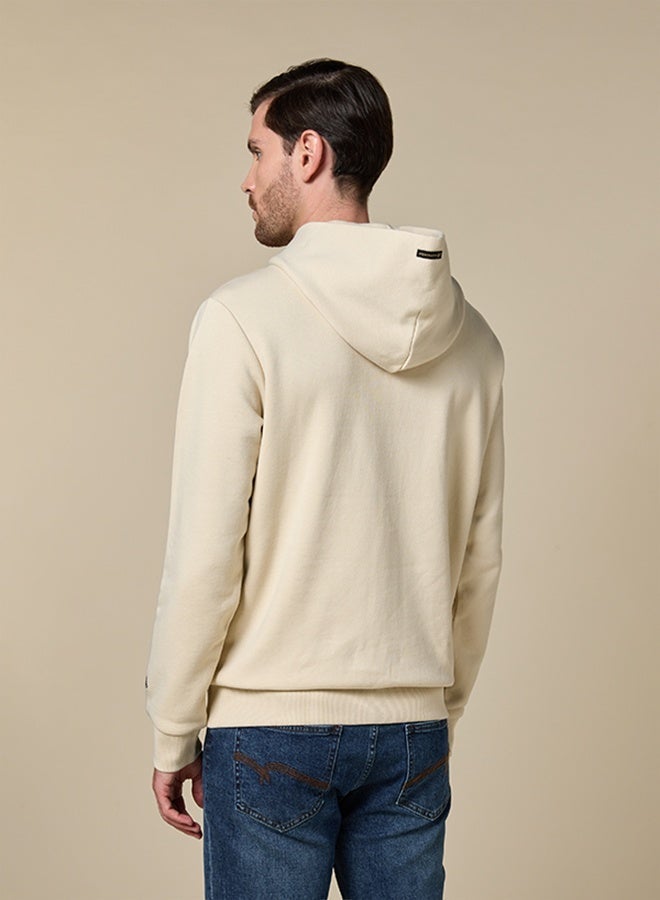 Mannerism The Warm Dune Beige Cotton Hoodie Relaxed Fit - Image 4