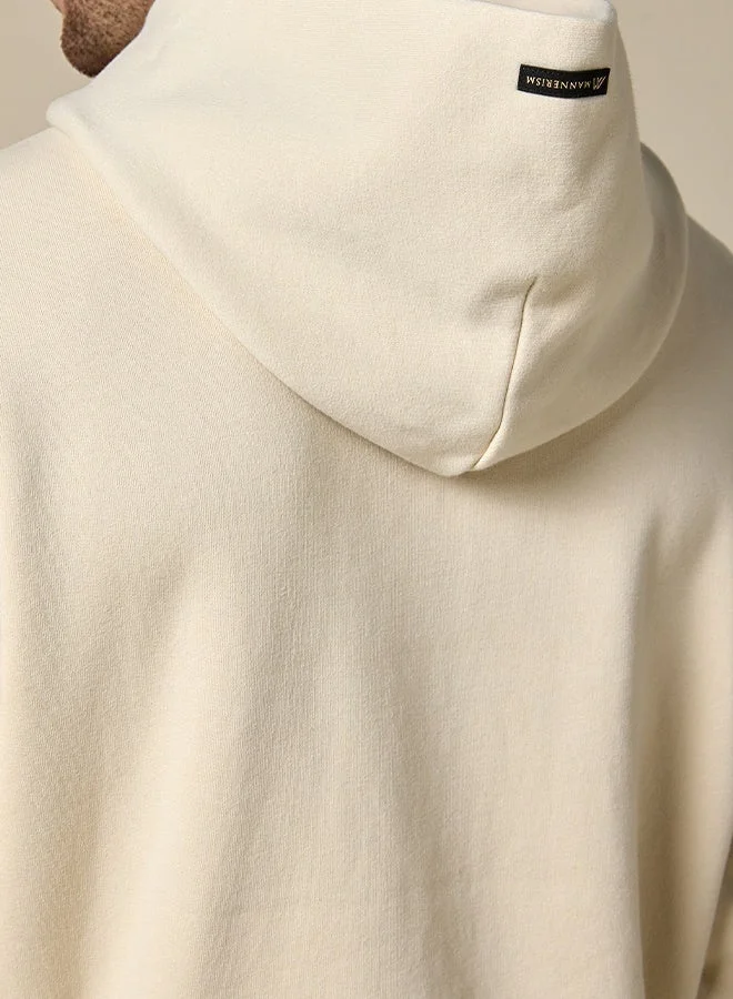 MANNERISM  The Warm Dune Beige Cotton Hoodie Relaxed Fit for Men | Best Price UAE