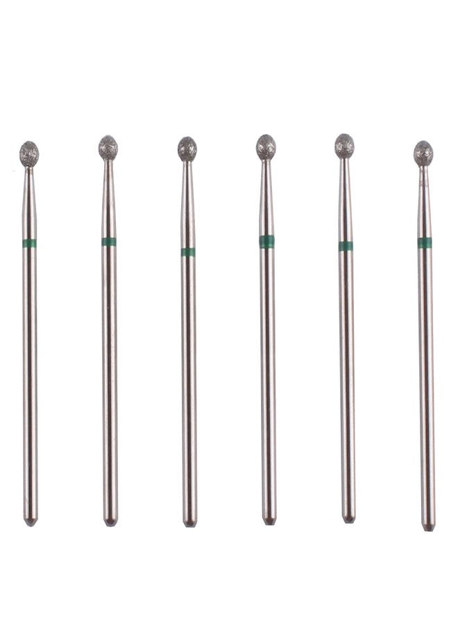 MZCMSL 6pcs Ball Head Cuticle Nail Drill Bits for Nail Prep,3/32 Shank Electric Nail Tool (φ3.0mm) - Image 1