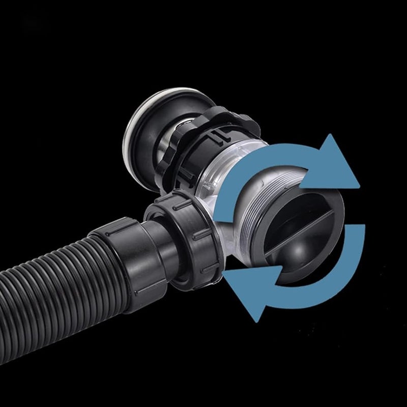 أنبوب تصريف حوض الغسيل المرن القابل للتوسيع من الفولاذ المقاوم للصدأ متكامل مع حوض الغسيل - Image 4