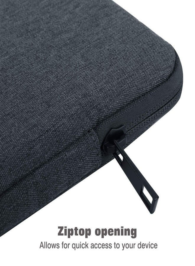 MoKo 12.9 Inch Tablet Sleeve Fits 13 Inch New iPad Pro M4 & Air M2 2024, iPad Pro 12.9 M2&M1, Galaxy Tab S8+/S9+ 12.4, Polyester Bag Fit with Apple Pencil or Smart Keyboard, Space Gray - Image 5