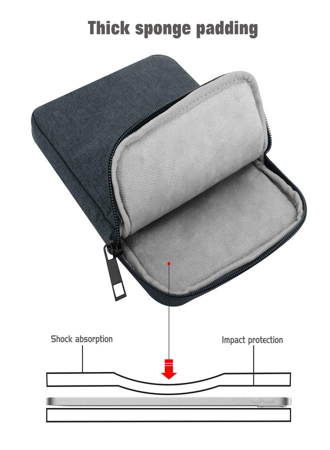 MoKo 12.9 Inch Tablet Sleeve Fits 13 Inch New iPad Pro M4 & Air M2 2024, iPad Pro 12.9 M2&M1, Galaxy Tab S8+/S9+ 12.4, Polyester Bag Fit with Apple Pencil or Smart Keyboard, Space Gray - Image 4