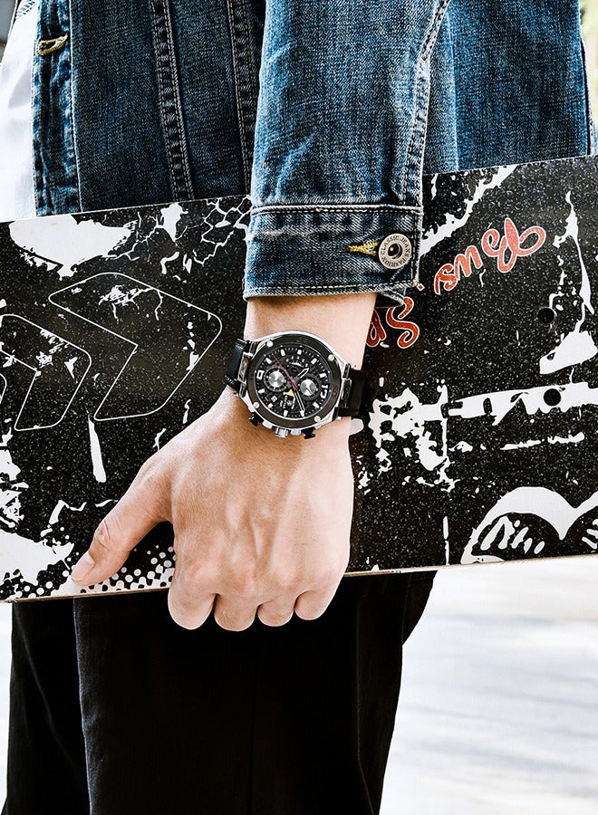 BENYAR Watches for Men Quartz Movement Analog Chronograph Fashion Business Sport Design Leather Strap 30M Waterproof Mens Wrist Watch - Image 2