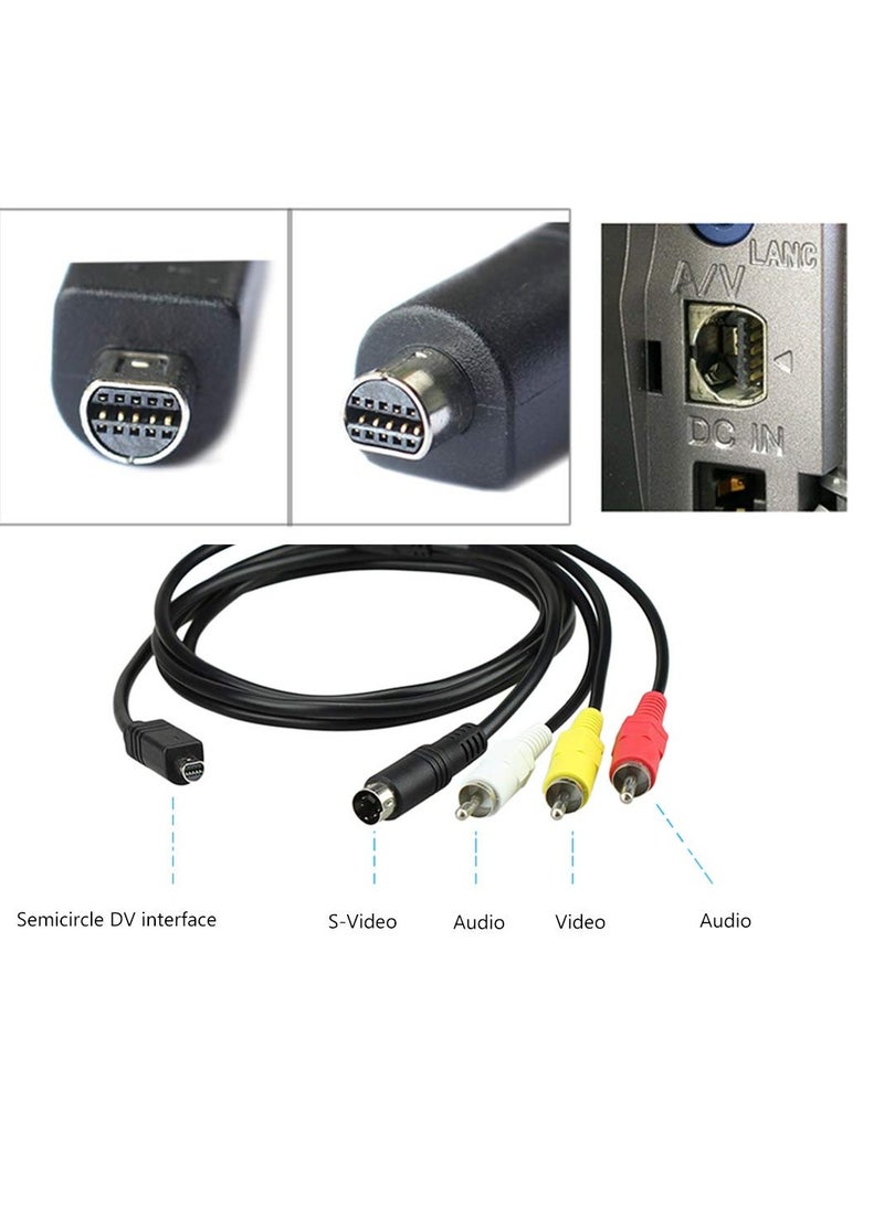 AZorb AV A/V Audio Video TV-Out Cable VMC-15FS Video Cable Cord for Sony Handycam Camcorder DCR-D/H/I/S HDR-C/H/S/T/U/X and More Models - Image 3