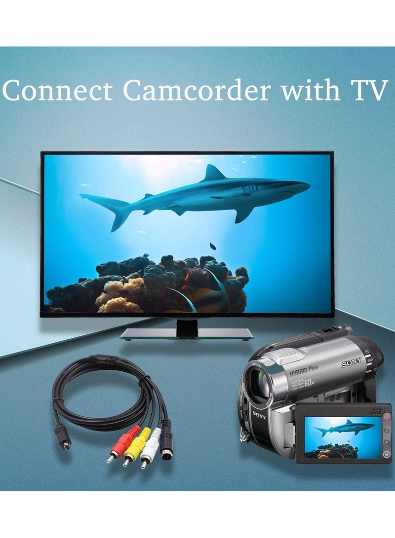 AZorb AV A/V Audio Video TV-Out Cable VMC-15FS Video Cable Cord for Sony Handycam Camcorder DCR-D/H/I/S HDR-C/H/S/T/U/X and More Models - Image 5