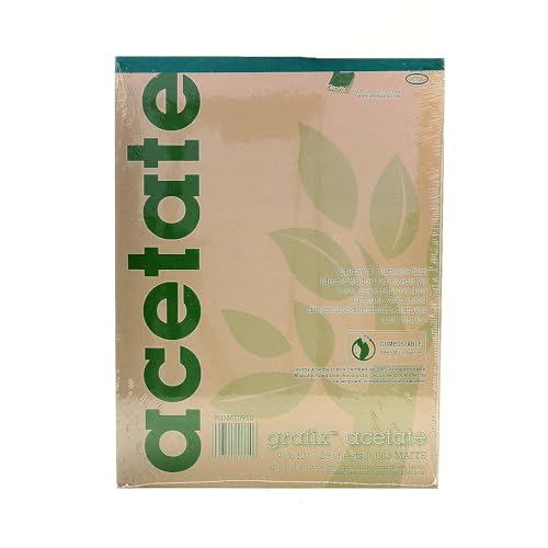 Grafix Matte Acetate Film Pads 0.003 9 in. x 12 in. pad of 25 - Image 2