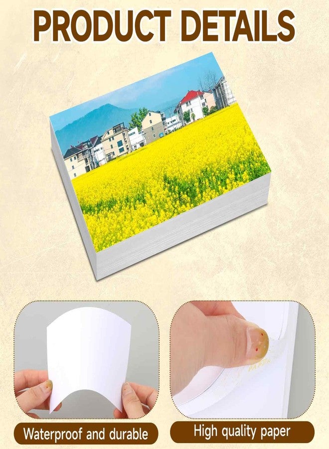 Styquenzer 100 Sheets Photo Paper, 3.5 x 5 Inch Glossy Photo Paper, 180 gsm Picture Paper Instant Dry Photo Paper Printer Brochure Paper Glossy for Flyers, Brochure and Calendars - Image 3