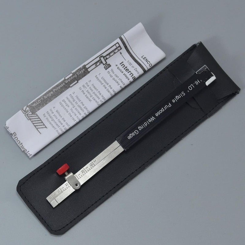 RIVERWELD Hi-lo Welding Gauge Gage Internal Single Purpose Root Gap Checks Root Weld Space and Internal Misalignment Weld Gap Size Weld Height Weld Thickness Marks Inch - Image 4