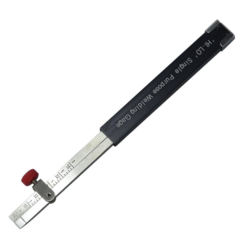 RIVERWELD Hi-lo Welding Gauge Gage Internal Single Purpose Root Gap Checks Root Weld Space and Internal Misalignment Weld Gap Size Weld Height Weld Thickness Marks Inch - Image 1