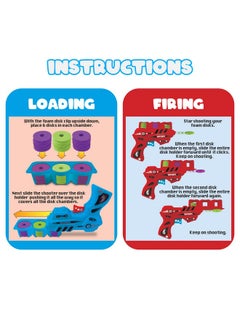 ArtCreativity Foam Disc Launcher Set Of 2 Disk Shooter Toy Guns With 2 Guns And 36 Flying Disks Outdoor Games And Activities For Summer Fun Party Favors And Outdoor Toys For Kids Ages 812  - Image 2