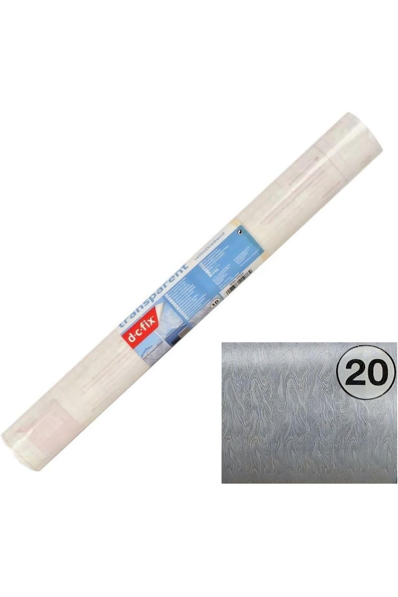 DC Fix DC-200-7024 Frosted Adhesive Foil, 45 cm x 7.2 Metre, Transparent