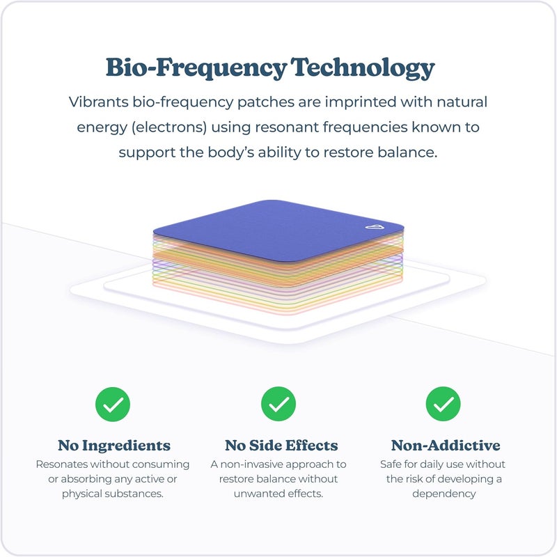 Vibrants Good Night Patches  Natural BioFrequency Patches for Sleep  Essential Pack of 28 Plus Refillable Case - Image 3