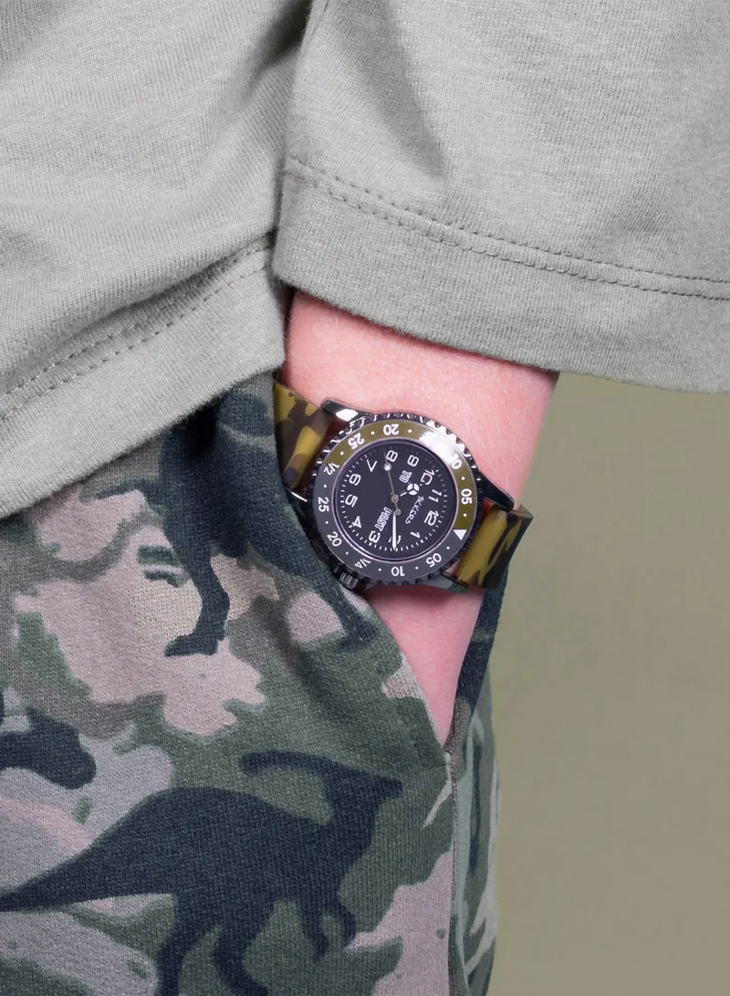 Tikkers Tikkers Camo Silicone Time Teacher Strap Boys Watch - ATK1085