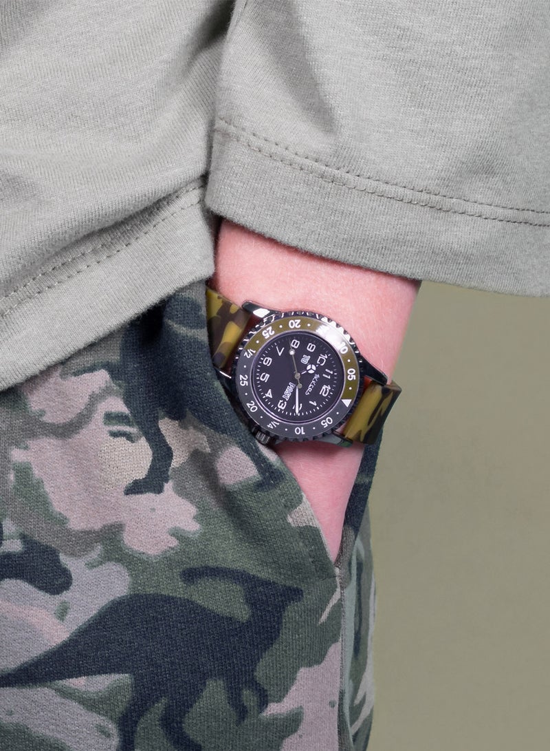 Tikkers Tikkers Camo Silicone Time Teacher Strap Boys Watch - ATK1085 - Image 3
