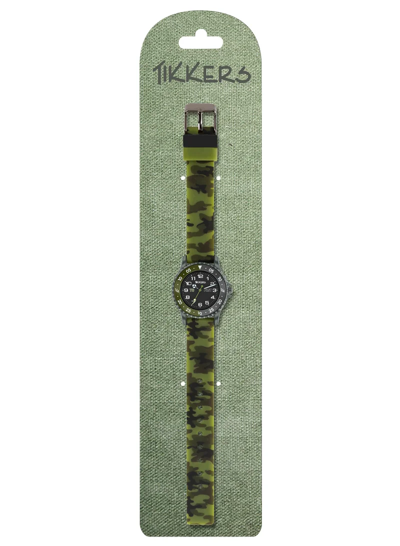 Tikkers Tikkers Camo Silicone Time Teacher Strap Boys Watch - ATK1085