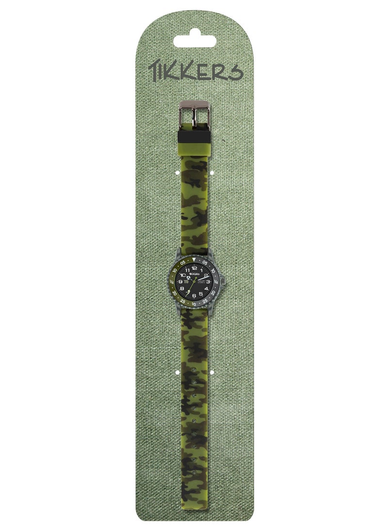 Tikkers Tikkers Camo Silicone Time Teacher Strap Boys Watch - ATK1085 - Image 4