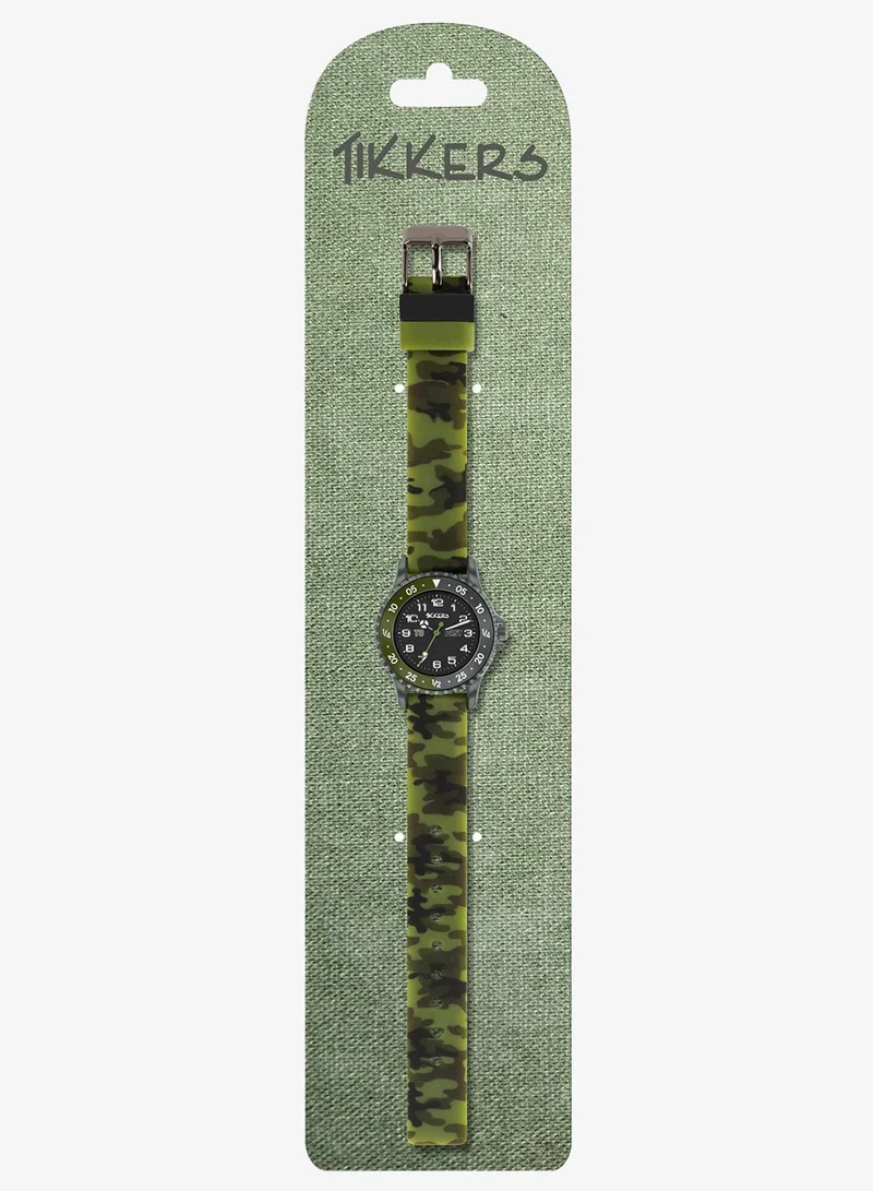 Tikkers  Tikkers Camo Silicone Time Teacher Strap Boys Watch - ATK1085  | Best Price UAE